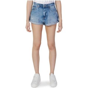 Pepe Jeans, Denim Shorts Blauw, Dames, Maat:W26