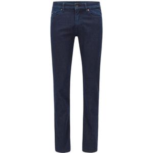 Hugo Boss, Jeans, Heren, Blauw, W35 L32, Denim, Slimfit-jeans