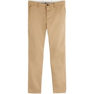 Scotch & Soda, Essentials Broek 165613 Beige, Heren, Maat:W36