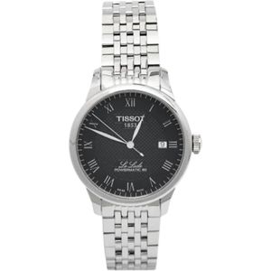Tissot Pre-Owned, Pre-owned, Heren, Zwart, ONE Size, Pre-owned Stainless Steel watches
