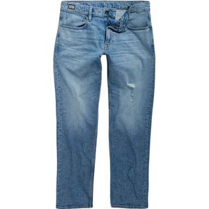 G-star, Straight Fit Stretch Denim Jeans Blauw, Heren, Maat:W29 L34