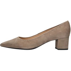 Unisa, Schoenen, Dames, Beige, 40 EU, Suède, Taupe Suede Pump Hakken