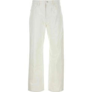 Jil Sander, Jeans, Heren, Wit, W29, Denim, Witte denim jeans - Klassieke stijl