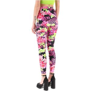 Versace, Broeken, Dames, Roze, 2Xs, Leggings