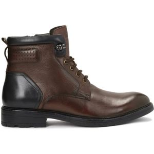 Kazar, Schoenen, Heren, Bruin, 45 EU, Leer, Bruine en zwarte chukka laarzen voor mannen