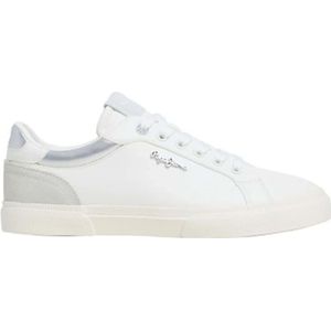 Pepe Jeans, Schoenen, Dames, Wit, 38 EU, Kenton Court Sneakers