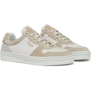 Mallet London, Schoenen, Heren, Wit, 39 EU, Off-White Goud Court Sneakers