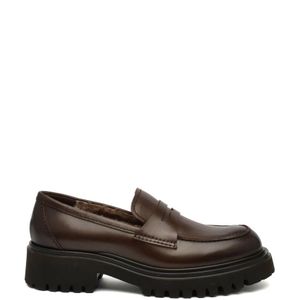 Rotta, Schoenen, Dames, Bruin, 40 EU, Leer, Bruine Leren Loafer Schoen