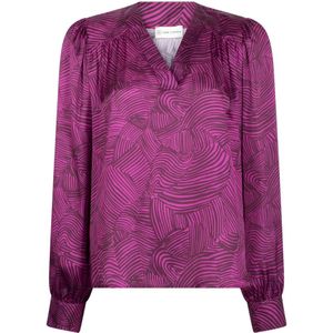 Jane Lushka, Stijlvolle Liza Blouse | Fuxia Roze, Dames, Maat:XL