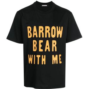 Barrow, Tops, Heren, Zwart, L, Klassiek Zwart Jersey T-Shirt