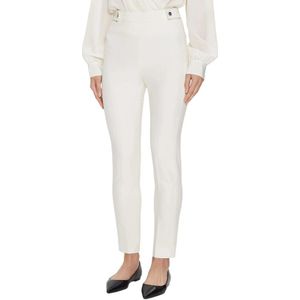 Boss, Tiluna Sidezip Broek Wit, Dames, Maat:S