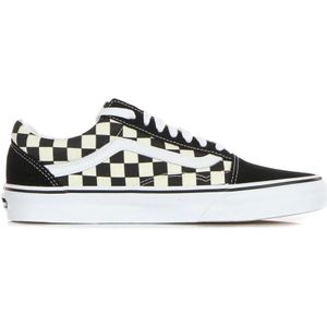 Vans, Schoenen, Heren, Zwart, 35 EU, Klassieke geruite lage sneakers