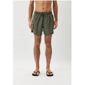 Emporio Armani, Badkleding, Heren, Groen, XL, Polyester, Logo Band Zwemshorts - Shorty