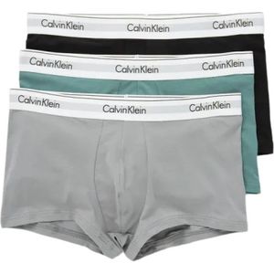 Calvin Klein, Ondergoed, Heren, Veelkleurig, M, Katoen, Moderne katoenen stretch trunk 3-pack