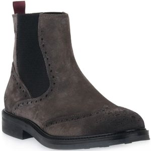 Marco Ferretti, Schoenen, Heren, Grijs, 44 EU, Leer, Chelsea Boots