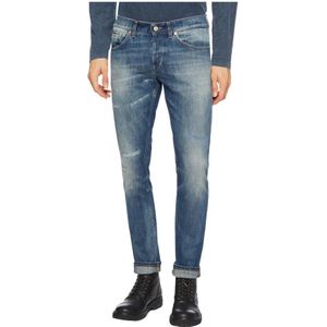 Dondup, Jeans, Heren, Blauw, W32, Stijlvolle Broek