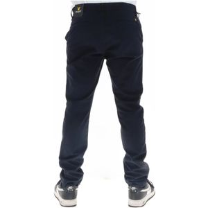 Lyle & Scott, Broeken, Heren, Blauw, W36, Katoen, Blauwe Katoenen Ritsbroek met Zakken