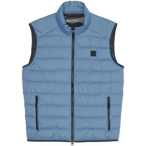 Marc O'Polo, Gewatteerd vest regular Blauw, Heren, Maat:2XL