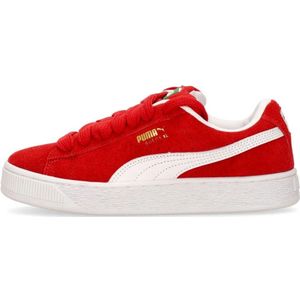 Puma, Rood/Wit Suede XL Streetwear Sneaker Rood, Heren, Maat:38 EU