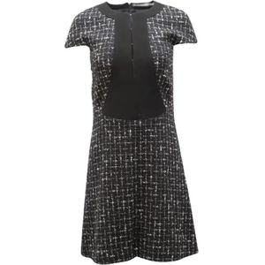 Balenciaga Vintage, Pre-owned Cotton dresses Zwart, Dames, Maat:M