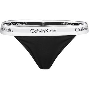 Calvin Klein, Ondergoed, Dames, Zwart, M, Katoen, Katoen Modal String Herfst Winter Collectie