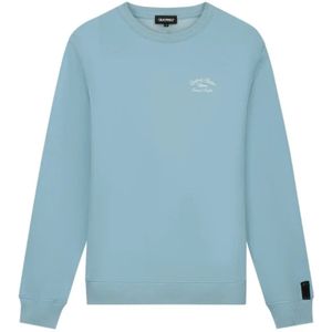 Quotrell, Sweatshirts & Hoodies, Heren, Blauw, S, Heren Lichtblauwe Trui