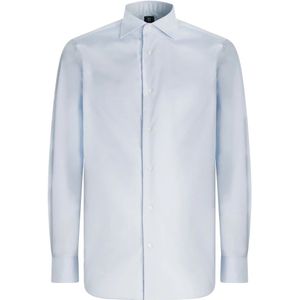 Boggi Milano, Overhemden, Heren, Blauw, 4Xl, Katoen, Stretch P.Point Windsor Kraag Overhemd Regular Fit