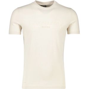 Cavallaro, Tops, Heren, Beige, S, Katoen, Beige Slim Fit Katoenen T-shirt