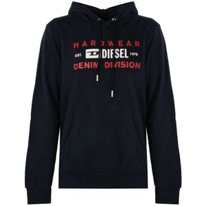 Diesel, Sweatshirts Blauw, Heren, Maat:XL