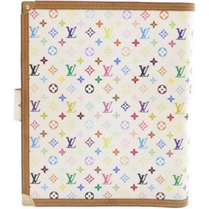 Louis Vuitton Vintage, Pre-owned, Dames, Wit, ONE Size, Satijn, Pre-owned Canvas home-office