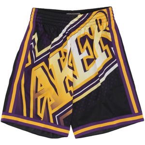 Mitchell & Ness, Korte broeken, Heren, Veelkleurig, XL, NBA Big Face 7.0 Mode Shorts