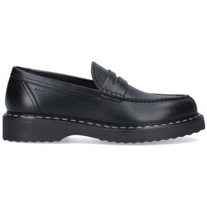 Bally, Schoenen, Heren, Zwart, 41 1/2 EU, Leer, Zwarte platte schoenen