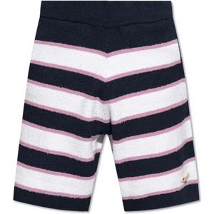 Marni, Korte broeken, Heren, Blauw, S, Katoen, Striped shorts