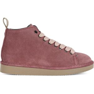 Panchic, Schoenen, Dames, Paars, 36 EU, Leer, Suede Eco-Fur Sneaker Boot