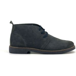 Duca di Morrone, Schoenen, Heren, Grijs, 43 EU, Suède, Suede Gray Veterschoenen Lente/Zomer