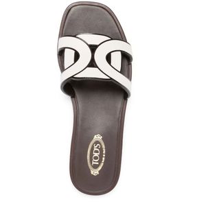 Tod's, Schoenen, Dames, Wit, 41 EU, Leer, Sandalen