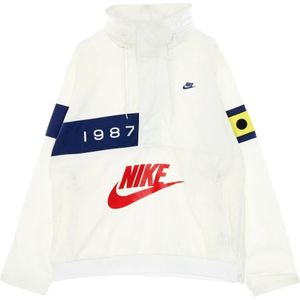 Nike, Jassen, Heren, Wit, XL, Polyester, Windbreaker Anorak Reissue Jas