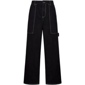 Stella McCartney, Zwarte Jeans van Stella Mc Cartney Zwart, Dames, Maat:W26