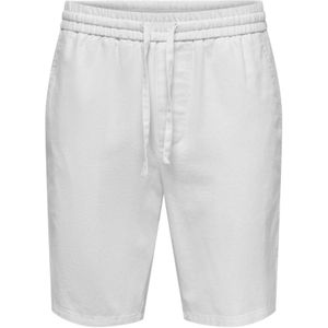 Only & Sons, Korte broeken, Heren, Wit, XL, Stijlvolle Bermuda Shorts voor Mannen