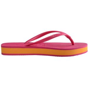 Havaianas, Schoenen, Dames, Roze, 39 EU, Slanke Platform Slippers voor Vrouwen