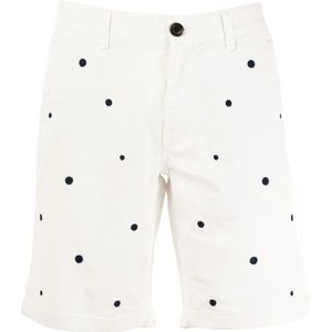 Sun68, Korte broeken, Heren, Wit, M, Katoen, Heren Bermuda Shorts - Wit Zomer