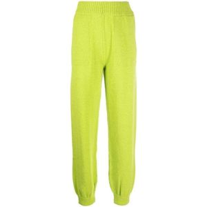 Msgm, Chinos Groen, Dames, Maat:S