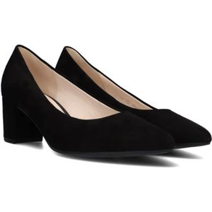 Gabor, Schoenen, Dames, Zwart, 40 1/2 EU, Suède, Elegante Zwarte Suède Blokhak Pump