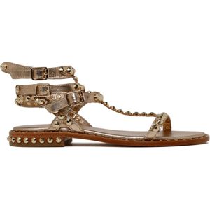 Ash, Gouden Multistrap Sandalen Bruin, Dames, Maat:36 EU