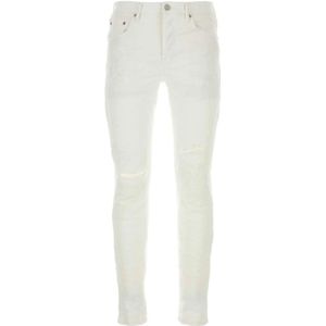 Purple Brand, Jeans, Heren, Wit, W34, Denim, Witte Denim Jeans