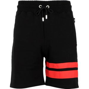 Gcds, Korte broeken, Heren, Zwart, S, Zwarte Logo Zak Shorts