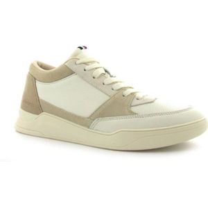 Tommy Hilfiger, Schoenen, Heren, Beige, 46 EU, Leer, Sneakers Elevated Hi Cupsole Mix Beige