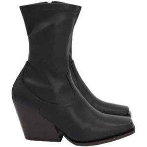 Stella McCartney Pre-owned, Pre-owned, Dames, Zwart, 38 EU, Leer, Pre-owned Leather boots