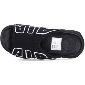 Nike, Schoenen, Heren, Zwart, 41 EU, Air More Uptempo Slide Zwart/Wit