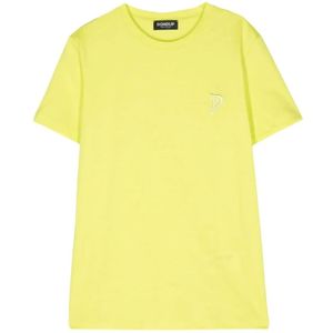 Dondup, Tops, Dames, Geel, S, Katoen, Lime T-Shirt